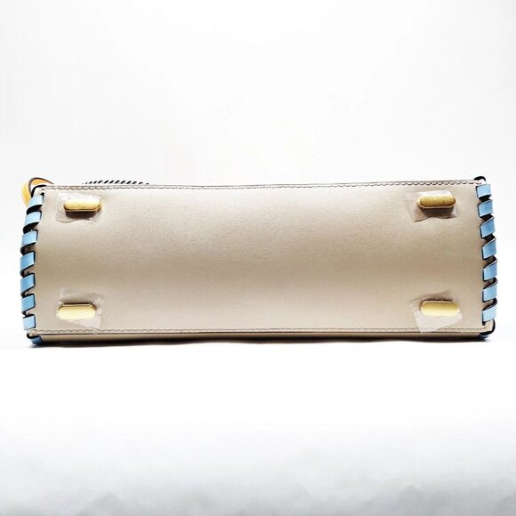 Authentic TORY BURCH Beige Leather Hand Bag mon364-111125 - Picture 8 of 16